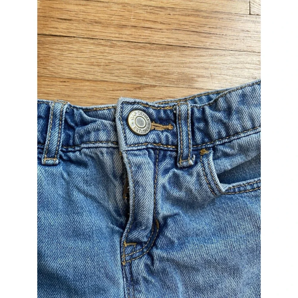 Girl 6 Skirt Distressed Denim Gap Coral Carter’s Adjustable Waist